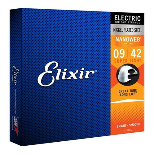 Encordoamento Elixir Guitarra 009 Super Light Selo Izzo