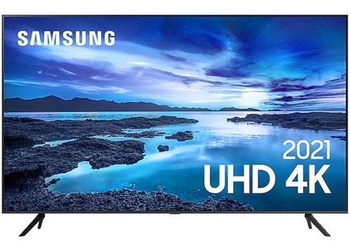 Imagem 1 de 4 de Smart Tv Samsung 70 Uhd 4k Un70au7700gxzd Processador Crysta