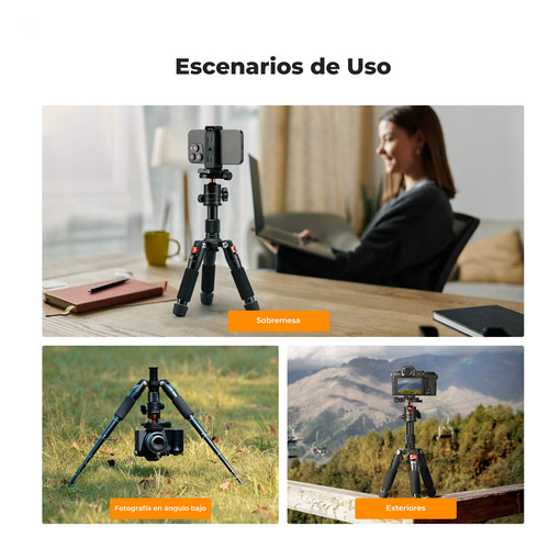 Mini Trípode De Escritorio K&f Concept Para Cámara