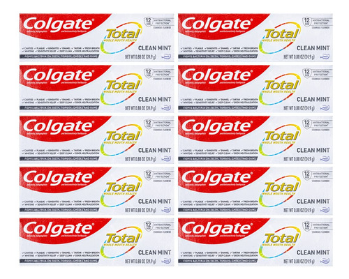 Colgate Pasta De Dientes Total, Menta Limpia, Tamano De Viaj