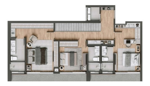 Imagem 6 de 30 de Apartamento Com 3 Dormitórios À Venda Com 4020m² Por R$ 1.503.937,00 No Bairro Juvevê - Curitiba / Pr - Jardim - 930046