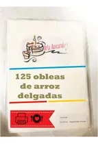 Comprar Obleas De Arroz Almidón De Papa 125 Pzas Para Imprimir