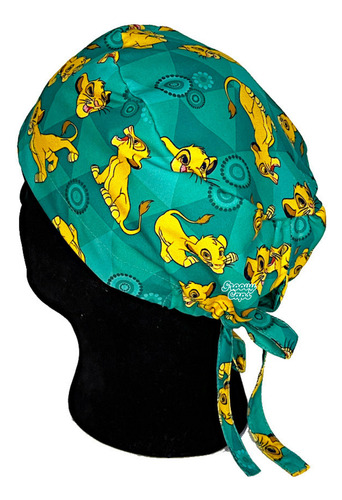 Gorro Quirúrgico Hombre Groovy Caps Simba Verde Verde Hombre