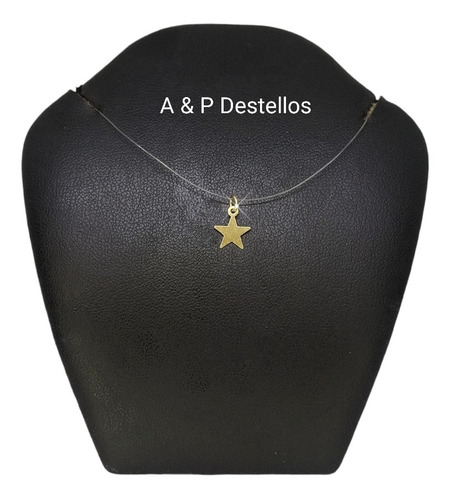 Collar Fantasma Estrella Oro Laminado 