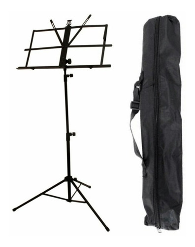 Estante Para Partitura Suporte Pedestal Dobravel + Bag Mxt