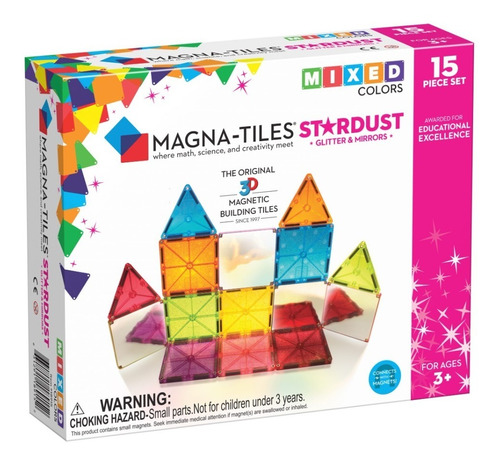 Magna-tiles® Stardust 15 Piece Set