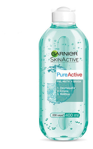 Agua Micelar Garnier Skin Pure Active - mL a $78