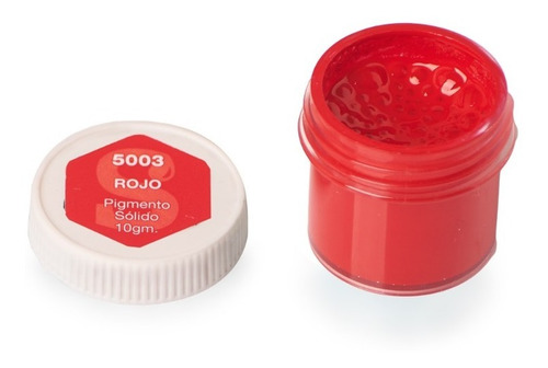 Pigmento Rojo Sólido Para Vidrio Liquido Resinas 