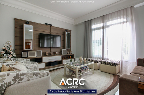 Imagem 3 de 25 de Acrc Imóveis - Belíssima Casa Semimobiliada Com Piscina E Aquecimento A Gás Para Venda No Bairro Itoupava Norte - Ca01537 - 69178201