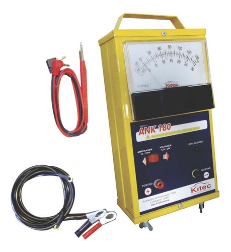 Teste Analisador De Bateria Sistema Eletrônico Ank 180 Kitec