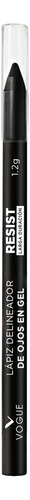 Delineador De Ojos Vogue Gel Resist 24 Horas 1.2 G Color Negro Efecto Mate