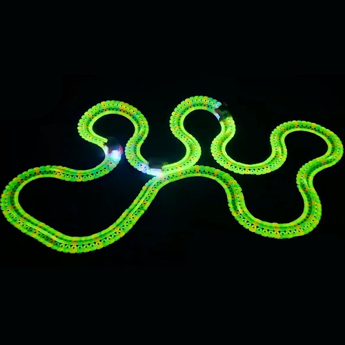 Juego De Juguetes Para Pista De Carreras Que Brillan En La O