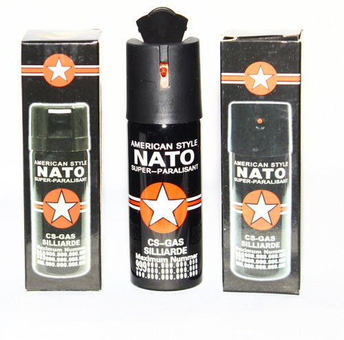 Spray Gasoso Cs Lacrimogêneo Nato Alemão Extra Forte 60ml