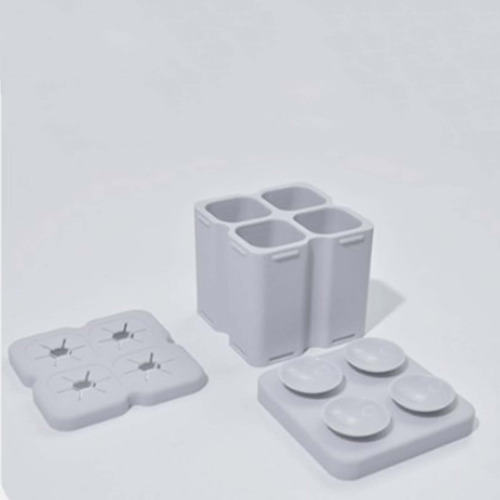 Soporte Para Cabezales De, Soporte Portátil Rejilla Gris 4