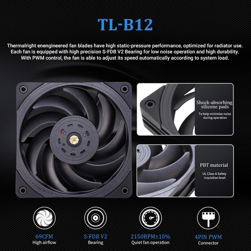 Cpu Water Cooler Thermalright Frozen Edge 360 Black Aio