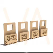 Comprar Vetor, Apoio De Celular Do Papai, Cnc Laser