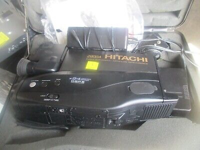 Hitachi Model Vm-2900a Vhs Video Camcorder With Case And Tty