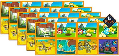 Paquete De Recuerdos De Fiesta De Pegatinas De Angry Birds ~