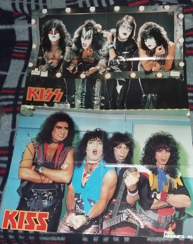 Kiss Poster Doble-metallica Maiden Ac/dc Zeppelin Queen Mega