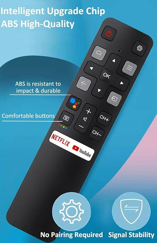 Control Remoto Para Tcl Android Smart Tv Capacidades De Voz