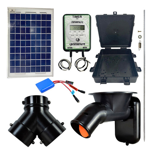 Mmamute DF0015 Alimentador Automático Solar Timer Híbrido Bateria 12V