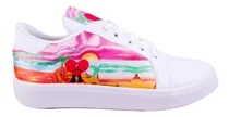 Comprar Tenis Bad Bunny Corazón Moda Agujeta Cómodos 441-bb Blancos