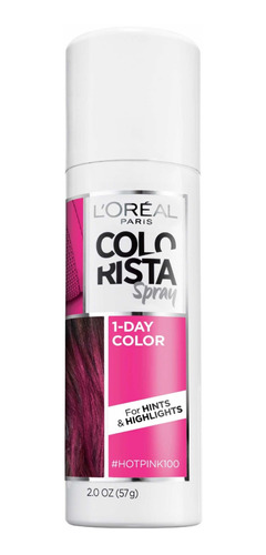 Loreal Spray Fantasia Rosado Pink Tinte Temporal  Lavable 