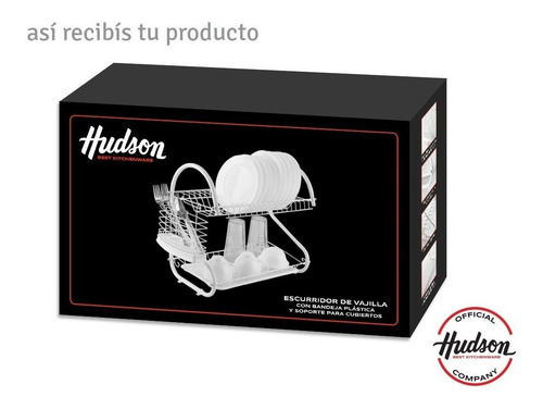 Secaplatos Escurridor Acero Hudson 2 Pisos Con Bandeja
