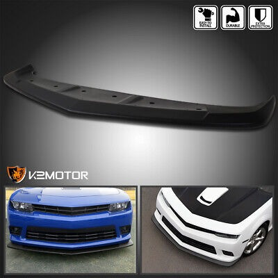 Fits 2014-2015 Camaro A-style Front Bumper Lip Spoiler Tr Kg