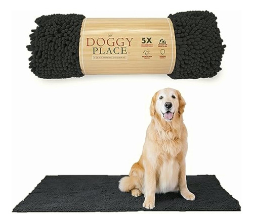 My Doggy Place Ultra Absorbent Microfiber Dog Door Mat,