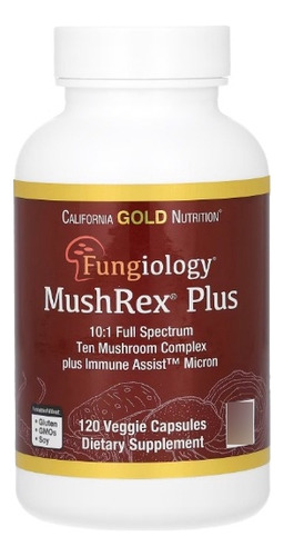 Fungiology, Mushrex Plus, -spectrum Mushroom Complex Sabor Sin Sabor