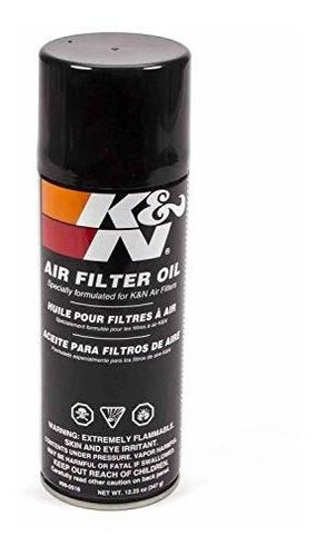 Aire K & N Filtro De Aceite: 12.25 Oz Aerosol; Restaurar El 
