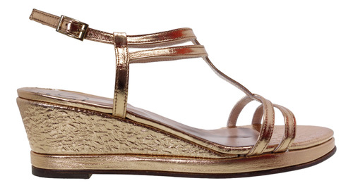 Sandalias Taco Chino Mujer Fiesta Vestir Cuero Fh 3103 Moda