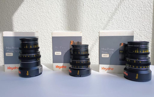 Lentes Veydra , 19mm, 35mm,85mm. Censor Aps-c Montura E Sony