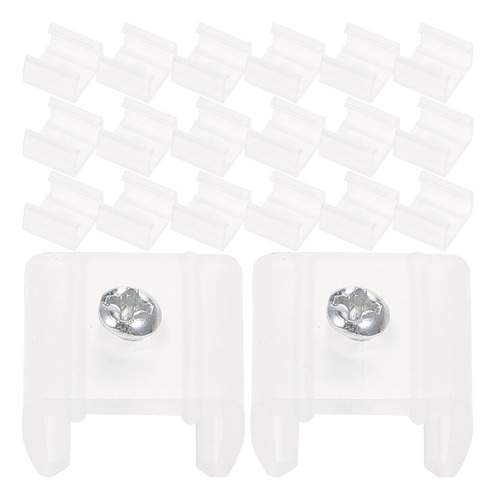 A Soporte Led De Silicona Con Clips Led, 100 Unidades