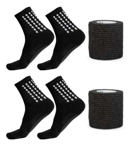  Pack Medias Antideslizantes 3/4 Venda Combo X2 Fox Socks®