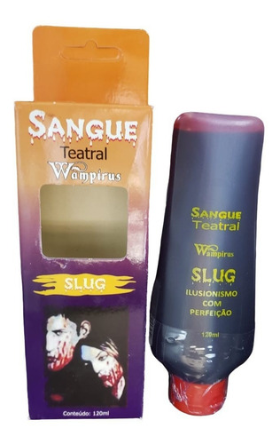 Imagem 1 de 7 de Sangue Falso Comestivel Slug 120 Ml Pronta Entrega
