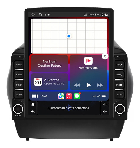Kit Multimidia Ix35 10/17 9,7p Android Carplay 2gb 64gb