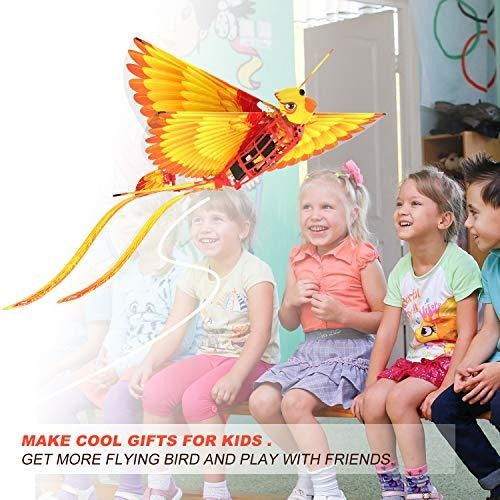 Hanvon Go Go Bird Flying Toy, Mini Rc Flying Bird Helicópte