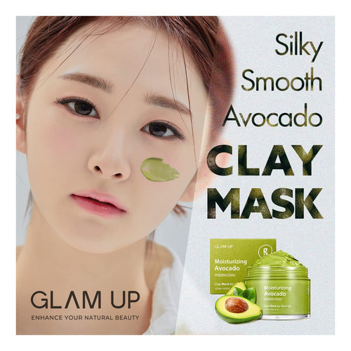 Glam Up - Mascarilla Hidratante De Arcilla De Aguacate Msca