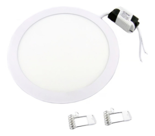 Foco Led Panel 18 Watt Embutido Redondo Luz Fria