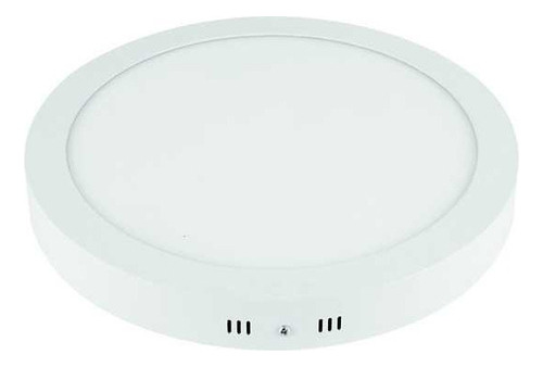 Pack 10 Panel Plafon Led Sobrepuesto Redondo 18w 