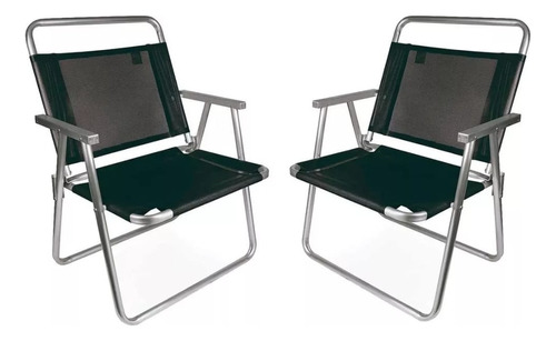 Cadeira alta extra reforçada Playa Set X2 140 kg Mor Cor preta