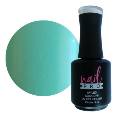 Gel Polish Color Verde Menta Agua X075 Nail Pro Permanente