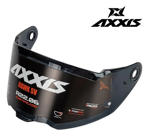 Lente Negra Para Casco De Moto Axxis Mt-v-31 Adecuada Para M