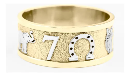 Anillo de la suerte oro 14k precio sale