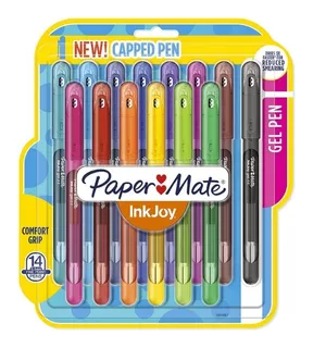 Caneta Gel Paper Mate Inkjoy 0,7mm 14 Cores