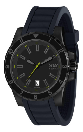 Relógio X-watch Masculino Ref: Xmnp1009 P1dx Esportivo Black