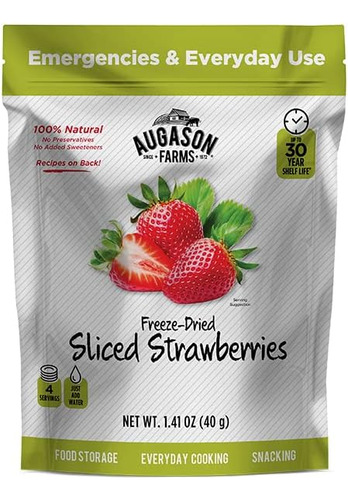 Bolsa De Almacenamiento De Fresas Liofilizadas, 1.41 Oz...