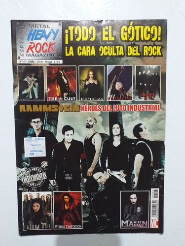 Revista Heavy Rock # 107. Todo El Gótico.